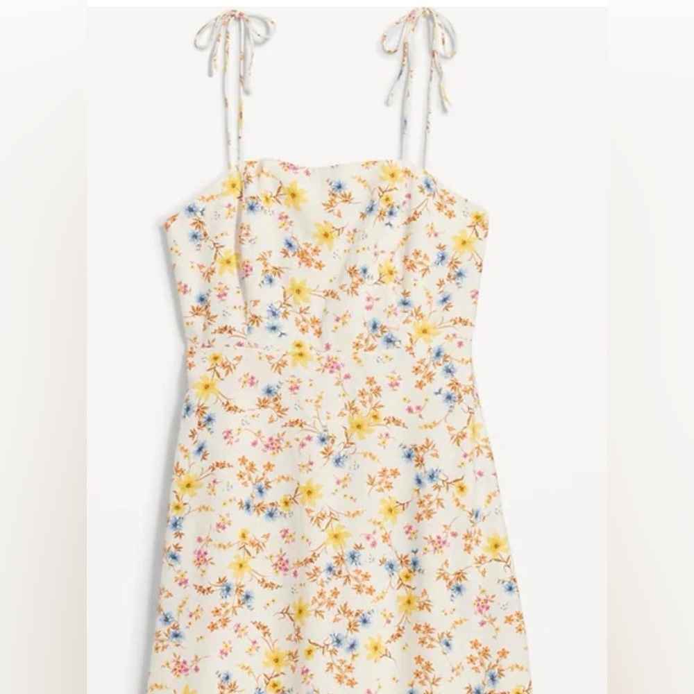 Old Navy Floral Mini Dress - Yellow and Blue